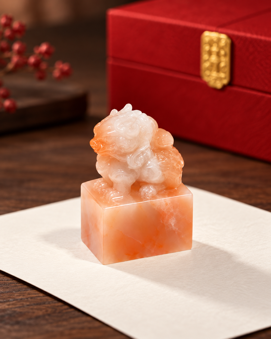 Peach Mist Seal | Soft Two-Tone Design
