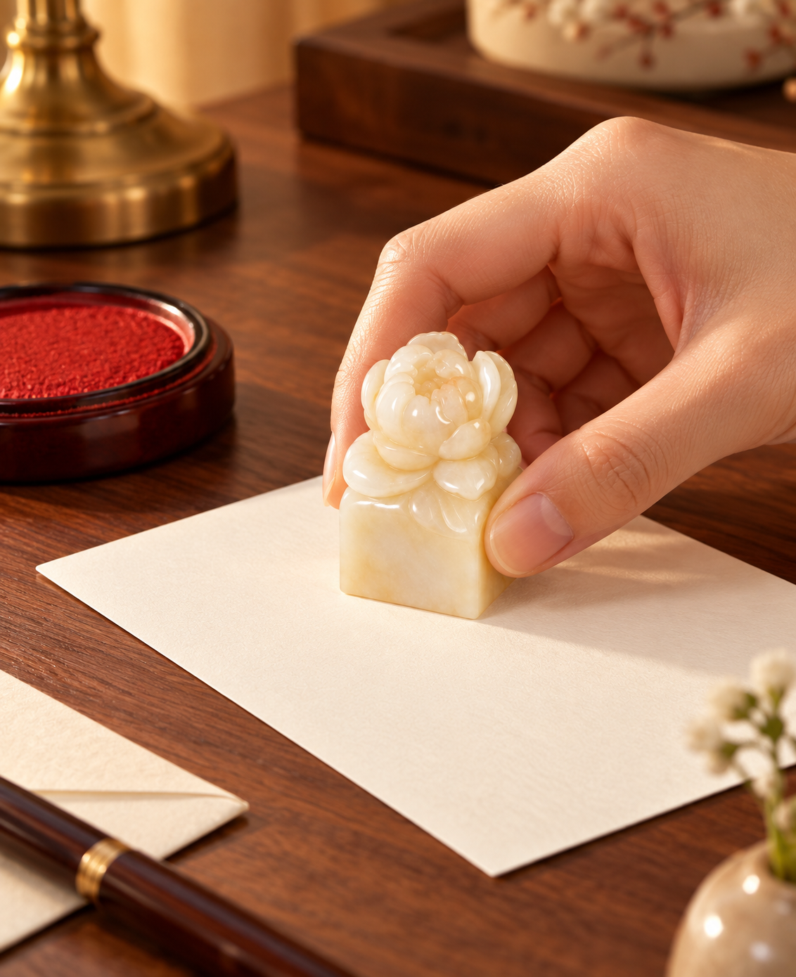Warm Cream Seal | Rounded Sculptural Detail