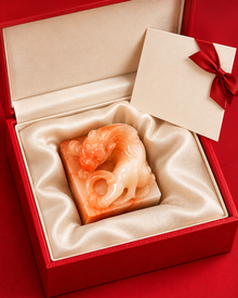 Apricot Curl Seal | Low-Profile Sculptural Design