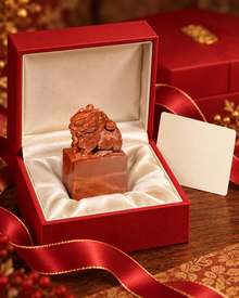 Russet Swirl Seal | Rich Red Sculptural Design