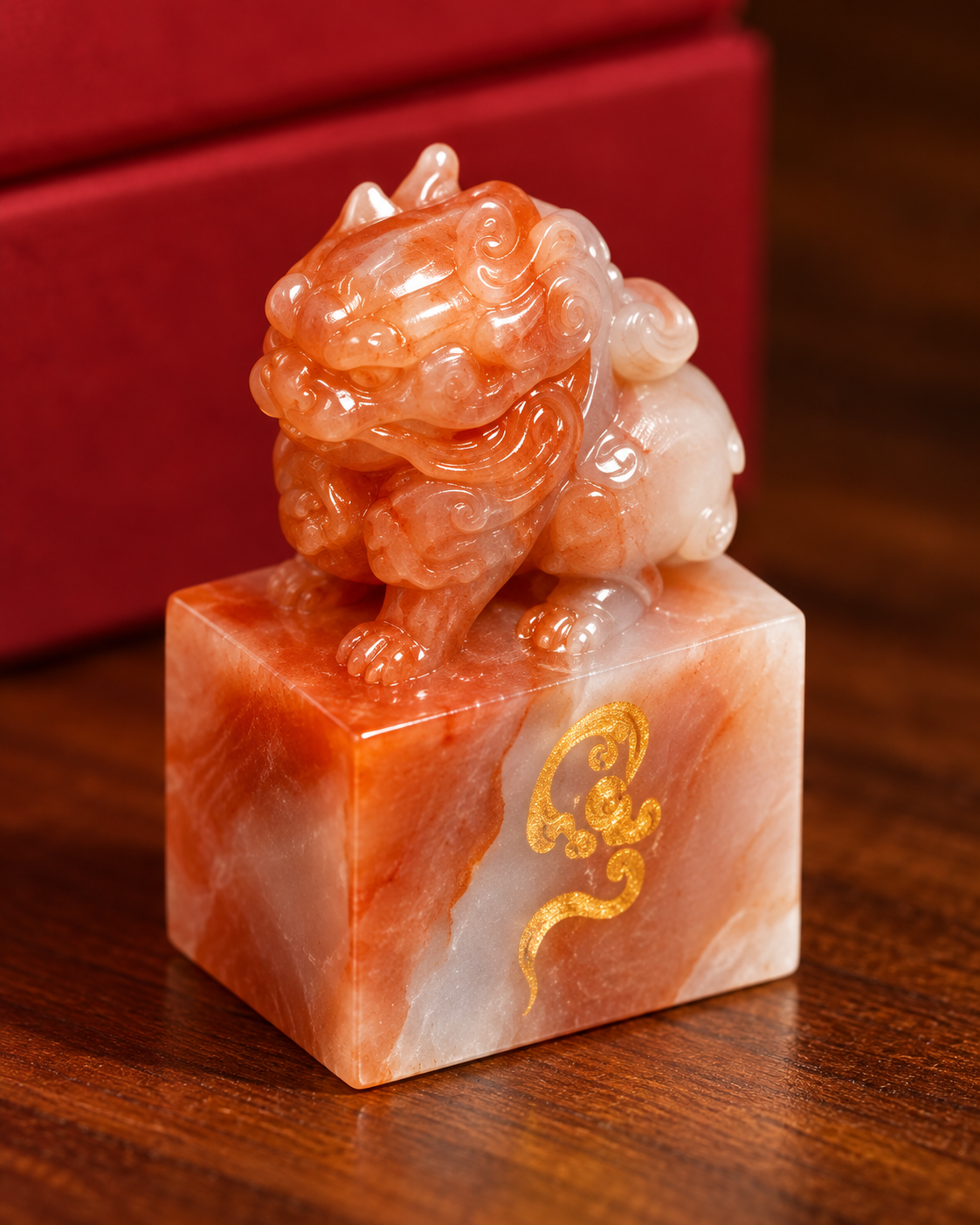 Amber Glow Seal | Gold-Tone Accent