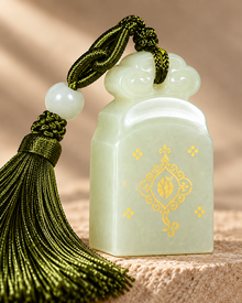 Azure Ruyi Pendant | Tassel Included