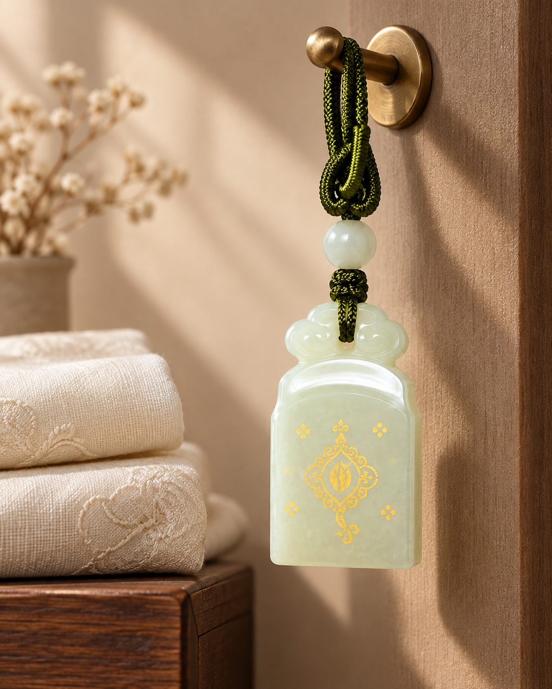 Azure Ruyi Pendant | Tassel Included - detail view 5