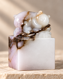 Ink-Wash Panda Seal | Natural Stone