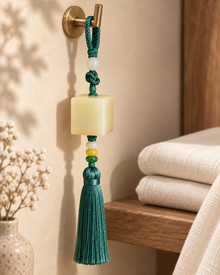 Cloud Jade Pendant | Tassel Included