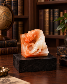 Apricot Curl Seal | Low-Profile Sculptural Design