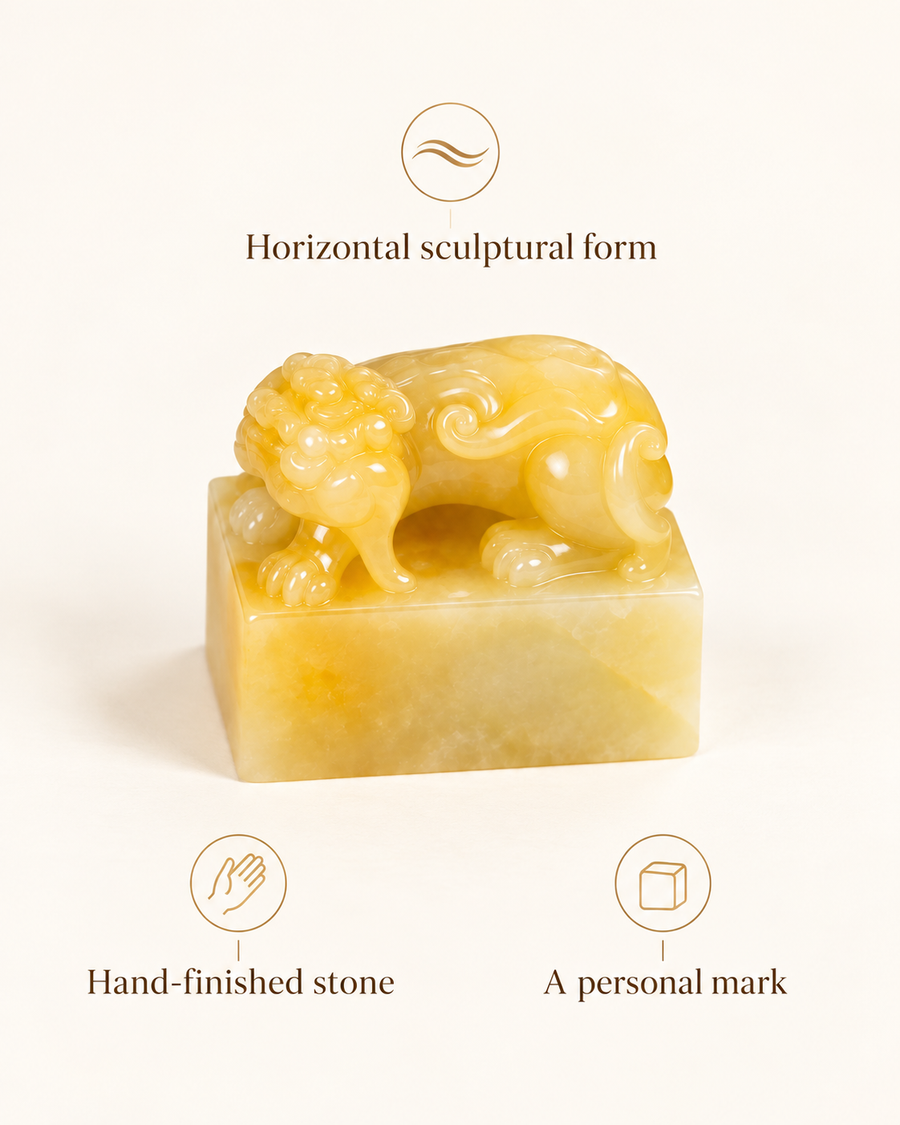 Golden Rest Seal | Horizontal Sculptural Design