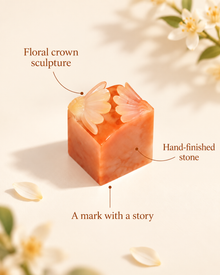 Orange Blossom Seal | Floral Crown Design