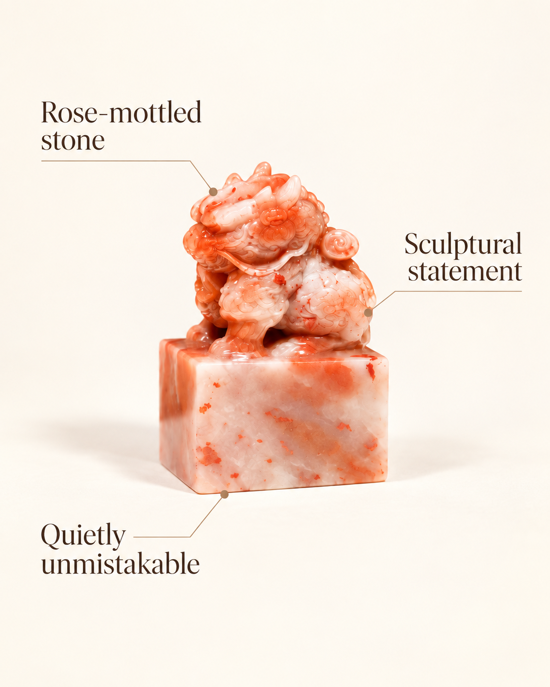 Rose Mottle Seal | Sculptural Statement